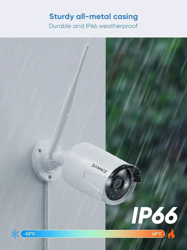 Alt view image 7 of 7 - SANNCE 10CH 5MP NVR All-in-One Wireless CCTV Security Camera System with 1TB HDD Waterproof Surveillance IP Camera System,Plug an Play,Enhance Signal,P2P,Snapshot Email Alert & APP Push
