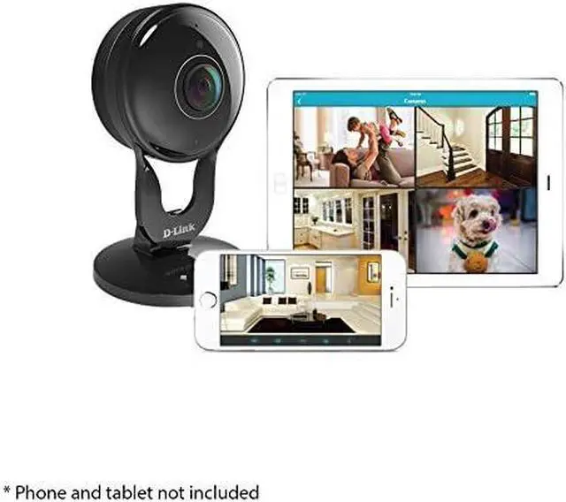Alt view image 2 of 7 - D-Link Full HD 180-Degree WiFi Security Camera  1080P  Indoor  Night Vision  Remote Access  Works with Google Assistant  Casting  Streaming (DCS-2530L)