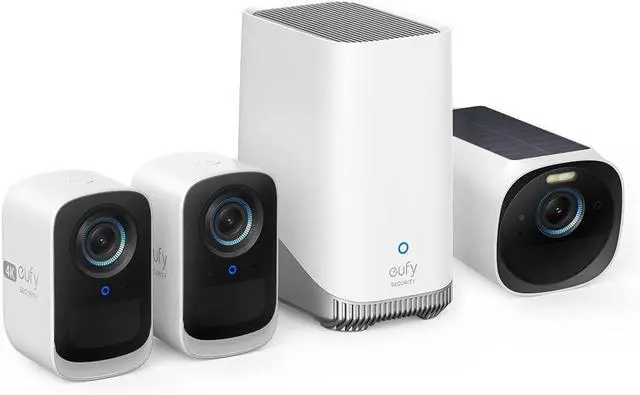 Main image of eufy Security eufyCam 3C 2-Cam Kit + eufycam 3 add-on cameraSecurity Camera Outdoor Wireless, 4K Camera, Expandable Local Storage up to 16TB, Face Recognition AI, Spotlight, Color Night Vision, No Mo