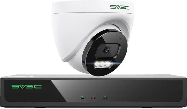 Main image of SV3C Poe Security Camera NVR System, 4K 16 Channel Network Video Recorder with 8 POE Port, 4K Poe Dome Camera, Vehicle Human Motion Detection, Color Night Vision, Remote Access, 24/7 Record, ONVIF