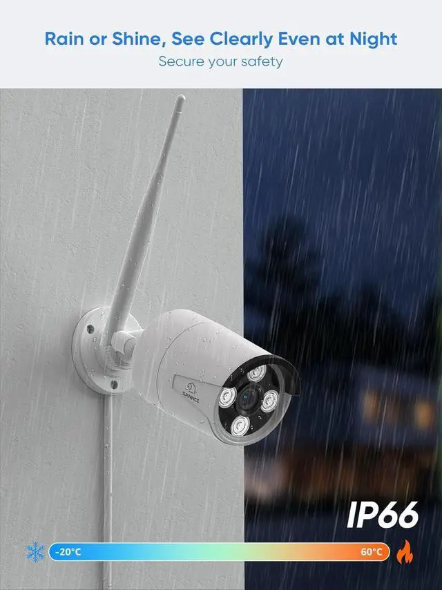 Alt view image 5 of 7 - SANNCE 2K Wireless Security Camera System, 8CH 5MP NVR with 8Pcs 3MP Outdoor WiFi IP Surveillance Cameras with One-Way Audio,Night Vision, Remote Access, Motion Alerts, Compatible with Alexa, No HDD