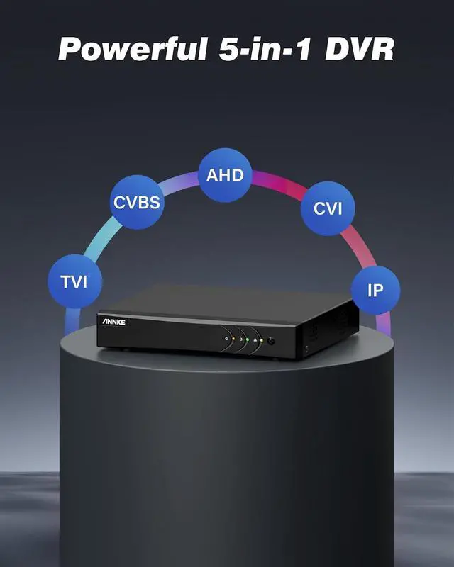 Alt view image 4 of 7 - ANNKE 8CH Security Camera System, 3K Lite Surveillance DVR with 4X 1080P Wired CCTV IP66 Cams with Full Color Night Vision, 130DB WDR, 3D DNR, AI Motion Detection, Remote Access, NO HDD Included