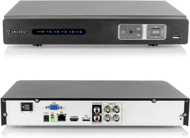 Alt view image 3 of 7 - Amcrest ProHD 720P 4CH Video Security System - Four 1.0-Megapixel (1280TVL) Outdoor IP67 Dome 1TB HDD, Night Vision, Remote Smartphone Access, White Mid (AMDV7204M-4D-W)