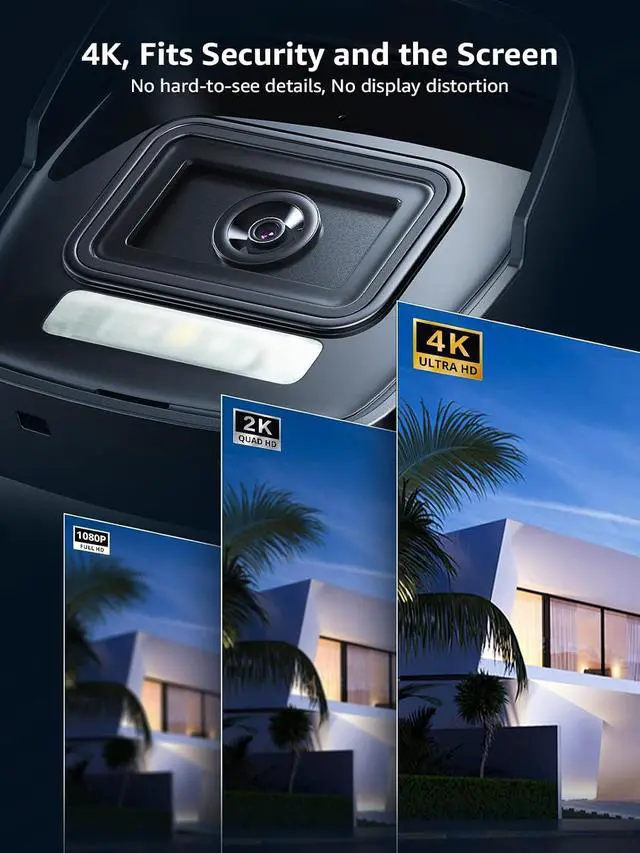 Alt view image 3 of 7 - ANNKE 8MP PoE Camera System, 4X 4K PoE IP Camera with Mic, 8CH NVR with 2TB HDD for 24/7 Recording, Smart Dual Light, Human&Vehicle Detection, Color Night Vision, Remote Monitoring, H.265+