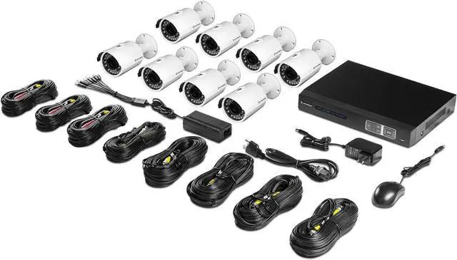 Alt view image 5 of 7 - Amcrest ProHD 720P 8CH Video Security System - Eight 1.0-Megapixel (1280TVL) Outdoor IP67 Bullet Cameras, 2TB HDD, Night Vision, Remote Smartphone Access, White Mid (AMDV7208M-8B-W)
