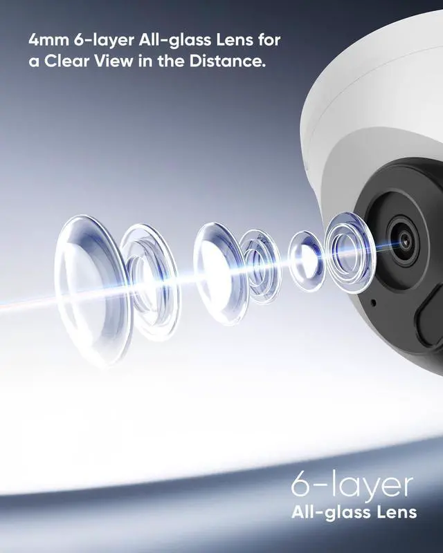 Alt view image 6 of 7 - SANNCE 2K 3MP PoE Security System, 8CH 6MP Surveillance NVR with 4PCS 3MP HD Weatherproof Dome Cameras with H.265 Video Compression, Smart IR LED, APP Push Alert, Remote Access (No HDD)