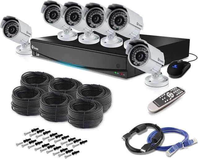 Alt view image 2 of 4 - Swann 8 Channel 960H Professional Security System with 1TB Hard Drive, 6 900TVL Cameras, and 82 Feet Night Vision (SWDVK-834506-CL)