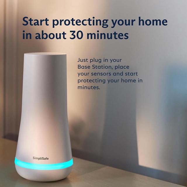 Alt view image 3 of 7 - SimpliSafe 10 Piece Wireless Home Security System with Outdoor Camera- Optional 24/7 Professional Monitoring - No Contract - Compatible with Alexa and Google Assistant