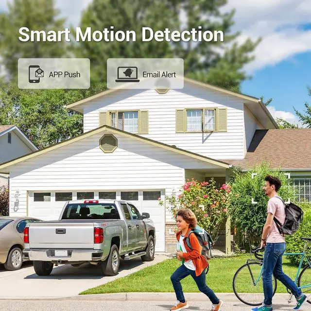 Alt view image 4 of 6 - TIGERSECU 5MP 8CH Security Camera System with Motion Detection, Surveillance DVR and Outdoor 4 x 5MP (2560 x 1920) Long Range Home CCTV Cameras, IP66, 100-feet Night Vision, 2TB HDD for 24/7 Recording