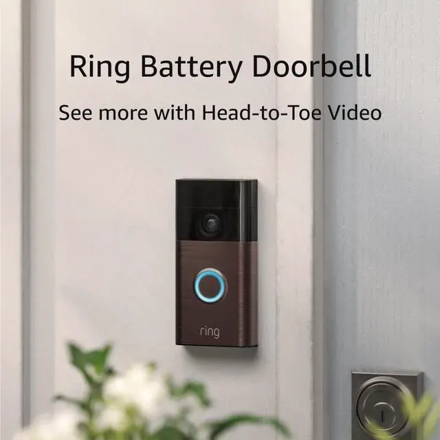 Main image of Ring Battery Doorbell, Head-to-Toe Video, Live View with Two-Way Talk, and Motion Detection & Alerts (2024 release), Venetian Bronze