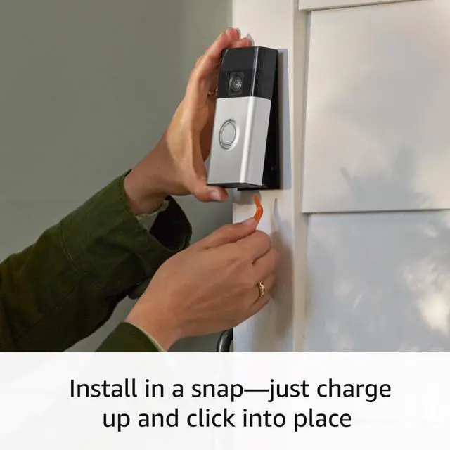 Alt view image 6 of 7 - Ring Battery Doorbell, Head-to-Toe Video, Live View with Two-Way Talk, and Motion Detection & Alerts (2024 release), Venetian Bronze