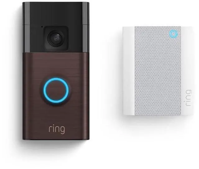 Alt view image 2 of 7 - Ring Battery Doorbell with Ring Chime