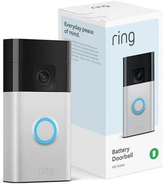 Alt view image 2 of 7 - Ring Battery Doorbell, Head-to-Toe Video, Live View with Two-Way Talk, and Motion Detection & Alerts (2024 release), Satin Nickel