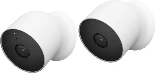 Alt view image 2 of 7 - Google Nest Cam Outdoor or Indoor, Battery Wireless Camera - 2nd Gen (Two Cameras - Wire Free)