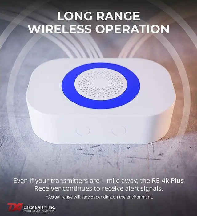 Alt view image 7 of 7 - Dakota Alert Driveway Alarm Sensor - DCPA-4k Plus Driveway Alarms Wireless Outside Weatherproof Alert System, 1-Mile-Long Range Sensors, Receiver & Vehicle Detecting Probe Transmitter & 50' Wire