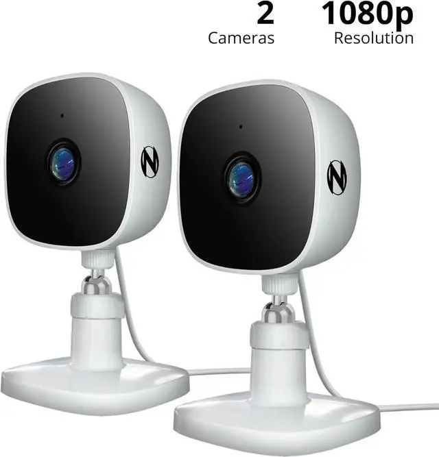 Alt view image 2 of 7 - Night Owl Indoor Plug-in Wireless 1080p Deterrence Cameras with 2-Way Audio (2-Pack)