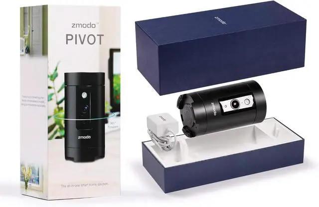 Alt view image 5 of 5 - Zmodo Pivot 1080p 360° Rotating Wireless Security Camera and All-in-One Smart Home Hub No Sensor Included