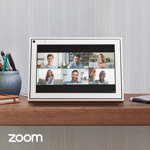 Alt view image 4 of 7 - Facebook Portal Mini - Smart Video Calling 8 Touch Screen Display with Alexa - White