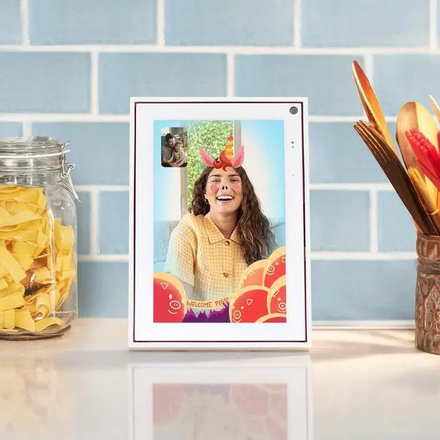 Alt view image 3 of 7 - Facebook Portal Mini - Smart Video Calling 8 Touch Screen Display with Alexa - White