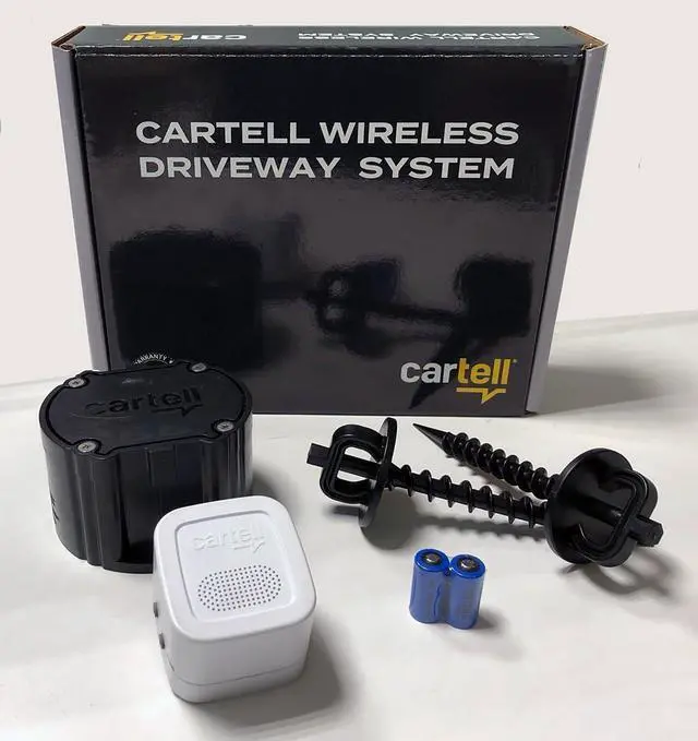 Alt view image 2 of 6 - Cartell Wireless Driveway System CW-CON Outdoor Weatherproof Alert System, Sounder and Sensor