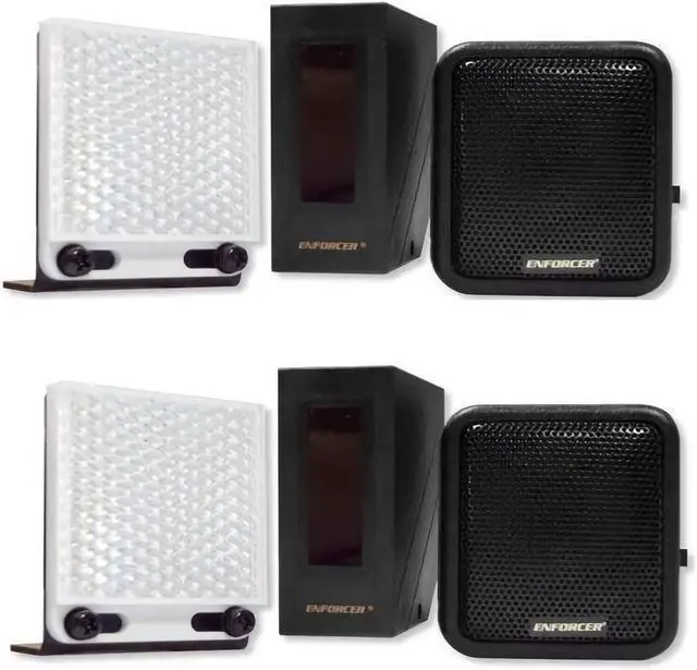 Main image of Seco-Larm E-931CS22RRCQ Enforcer NIR Retro-Reflective Entry Alert System, Up to 22 ft of Sensing Range, Speaker Volume Adjustment, Adjustable Sounding Time, 9VDC Adapter Included, Pack of 2