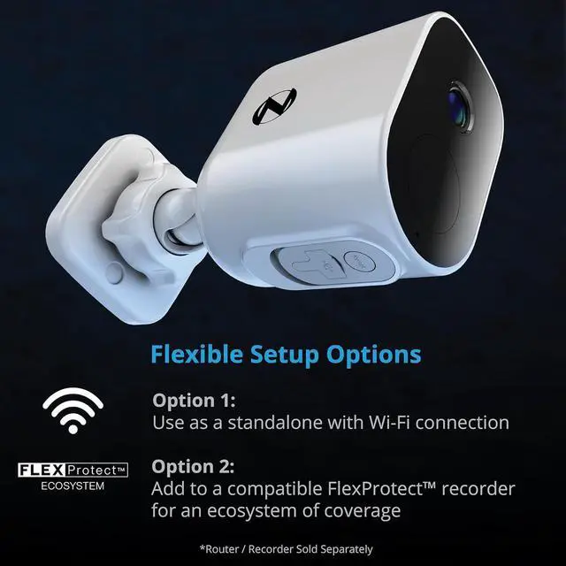 Alt view image 5 of 7 - Night Owl Wire Free 2K HD Indoor/Outdoor Deterrence Camera with 2-Way Audio
