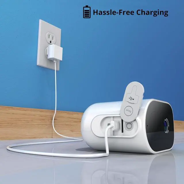 Alt view image 7 of 7 - Night Owl Wire Free 2K HD Indoor/Outdoor Deterrence Camera with 2-Way Audio