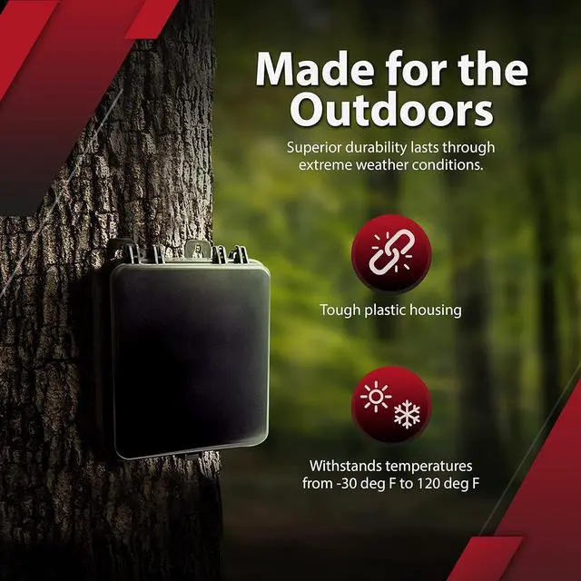 Alt view image 6 of 7 - Dakota Alert Driveway Alarm System -DUAL-4000, Includes DCR-4000 Receiver & DAPT-4000 Transmitter, Detects Inbound & Outbound Traffic, Driveway Alarms Weatherproof, 1 Mile Long Range Wireless