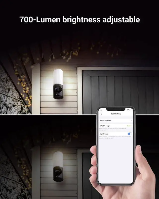 Alt view image 3 of 5 - EZVIZ 2K+ Smart Outdoor Security Camera with Floodlight, Built-in 32G Storage, Colour Night Vision, Siren & Light Alarm, AI Human Detection, Two-Way Talk, Waterproof, Hardwired Installation (LC3)