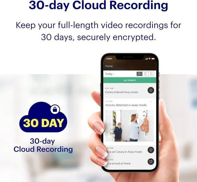 Alt view image 2 of 7 - Canary Premium Service (1 Year) Add-on, 30-Day Video Cloud Recording, Motion Alerts with Video Clips, Person Detection, One-tap to Police, Personal Safety Button, Extended Device Warranty & More