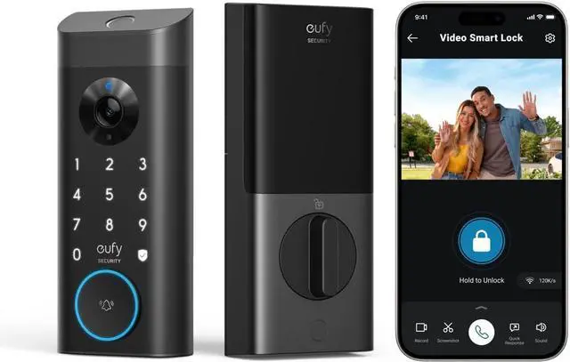 Alt view image 3 of 7 - eufy Security Video Doorbell E340 Video Smart Lock E330