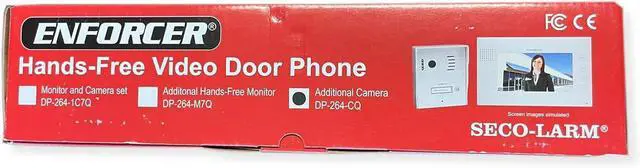 Alt view image 3 of 3 - Seco-Larm DP-264-CQ Additional Hands-Free Camera for DP-264-1C7Q Hands-Free Video Phone, Simple 2-Wire Connection, 4 IR LEDs, 1/3" CMOS Sensor, 700TV Lines, 2.1mm Lens