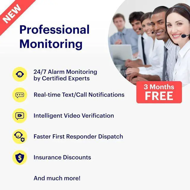 Alt view image 5 of 7 - Canary View Indoor Home Security Camera + Premium Service incl. 24/7 Watch Live, 30-Day Cloud Recording, Smart Alerts, Two-Way Talk, Night Vision & Professional Monitoring