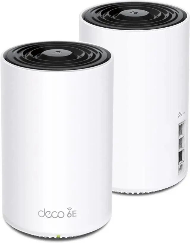 Main image of TP-Link Deco AXE5400 Tri-Band WiFi 6E Mesh System(Deco XE75 Pro) - 2.5G WAN/LAN Port, Covers up to 5500 Sq.Ft, Replaces WiFi Router and Extender, AI-Driven Mesh, New 6GHz Band, 2-Pack