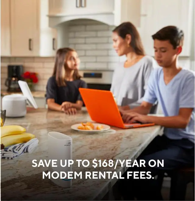 Alt view image 2 of 6 - ARRIS (G34) - Cable Modem Router Combo - Fast DOCSIS 3.1 Gigabit WiFi 6 (AX3000), Approved for Comcast Xfinity, Cox, Spectrum & More, 1 Gbps Max Internet Speeds