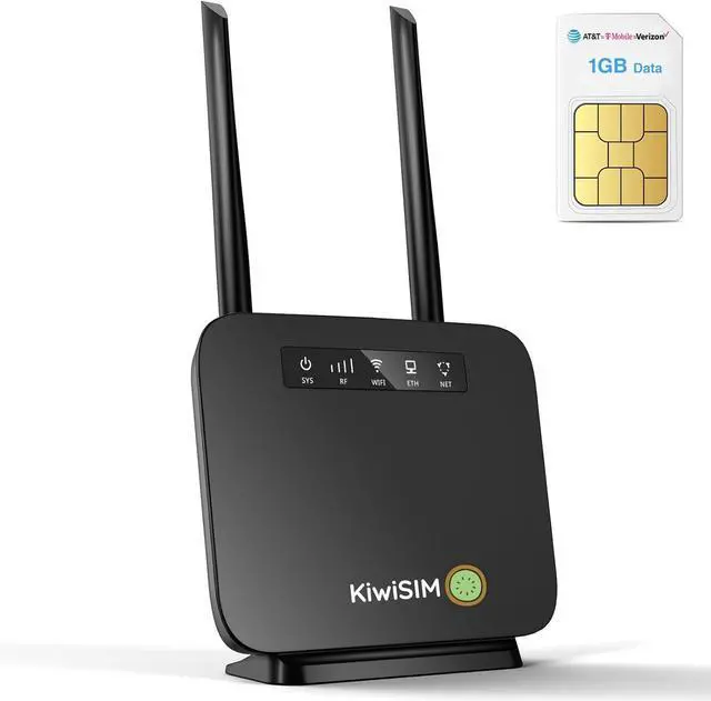 Alt view image 2 of 7 - 4G LTE WiFi Router with 1GB Data + 4G SIM Data Card 60GB for 365 Days