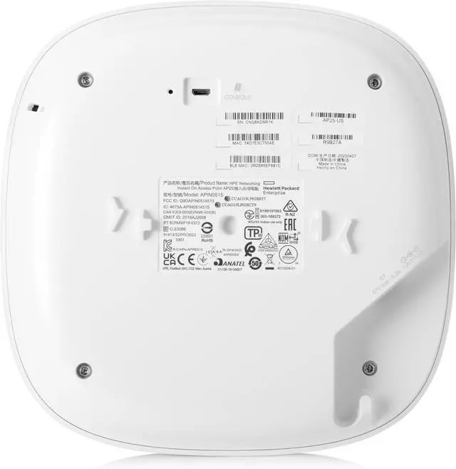 Alt view image 2 of 7 - HPE Networking Instant On Access Point AP25 4x4 WiFi 6 Indoor Wireless Access Point | Power Source Not Included | US Model (R9B27A)
