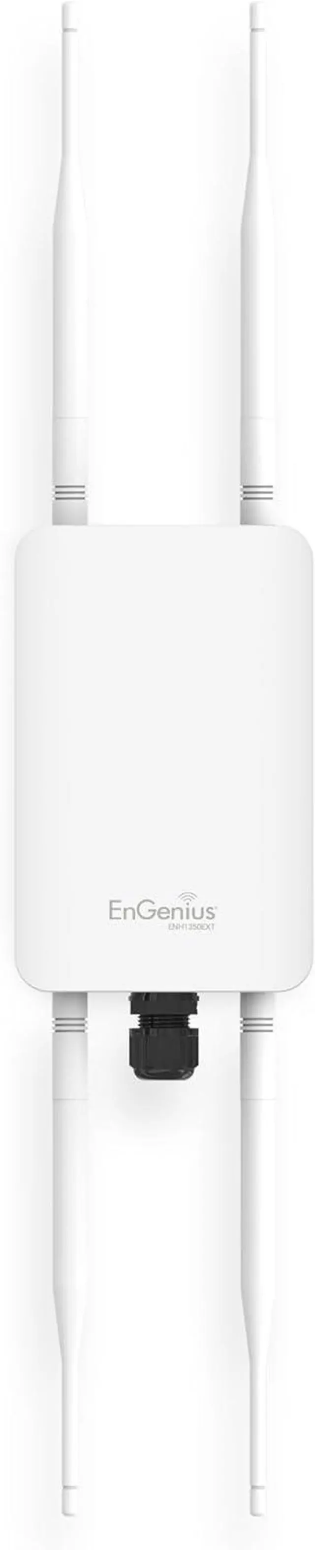 Main image of EnGenius ENH1350EXT Wi-Fi 5 AC1300 Outdoor Access Point - IP67 Weatherproof, Dual-Band Long Range Extender, MU-MIMO, PoE Injector & Mounting Kit Included