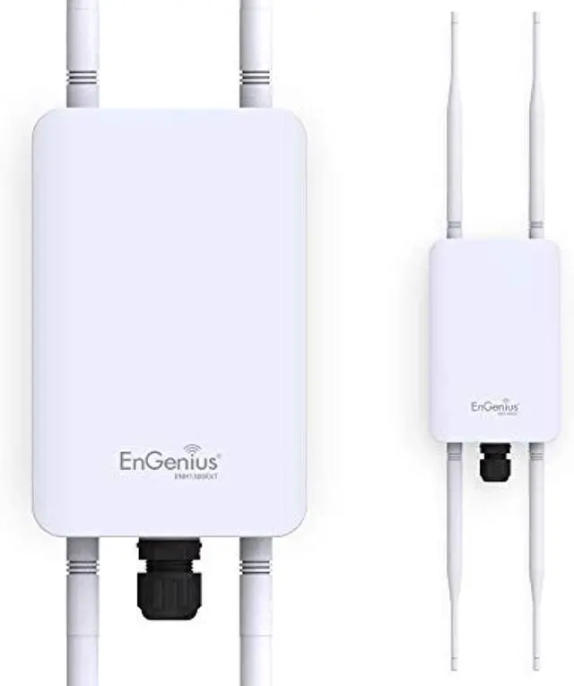 Alt view image 4 of 7 - EnGenius ENH1350EXT Wi-Fi 5 AC1300 Outdoor Access Point - IP67 Weatherproof, Dual-Band Long Range Extender, MU-MIMO, PoE Injector & Mounting Kit Included