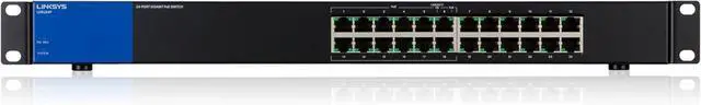 Alt view image 7 of 7 - Linksys LGS124P 24 Port Gigabit Unmanaged Network PoE Switch with 12 PoE+ Ports @ 120W for Business, Office, IP Surveillance - Ethernet Switch Hub with Metal Housing