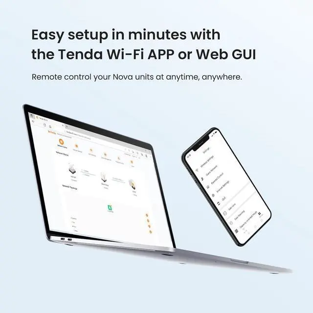 Alt view image 5 of 7 - Tenda AX1500 Whole Home WiFi 6 Mesh System - Covers up to 3500 sq.ft - Nova MX3 - Gigabit Router for 80 Devices - Dual-Band Mesh Network - Replaces Wireless Router - 3-Pack