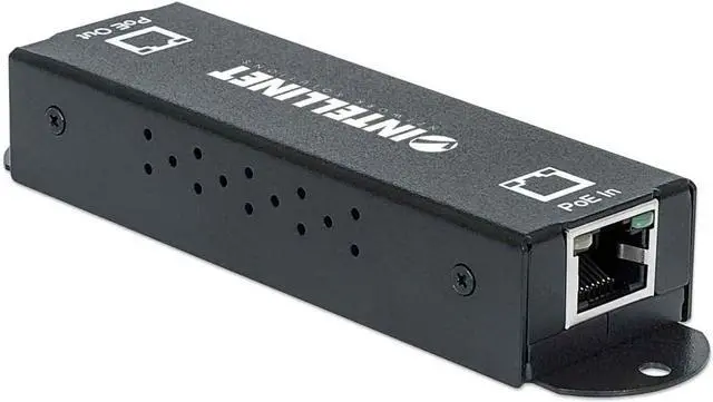 Alt view image 3 of 7 - Intellinet 1-Port Indoor Gigabit PoE+ Extender Repeater  25W Power Budget via Cat5e Cat6 RJ45 Ethernet Network Cables, Daisy-Chain  3 Yr Mfg Warranty - 560962