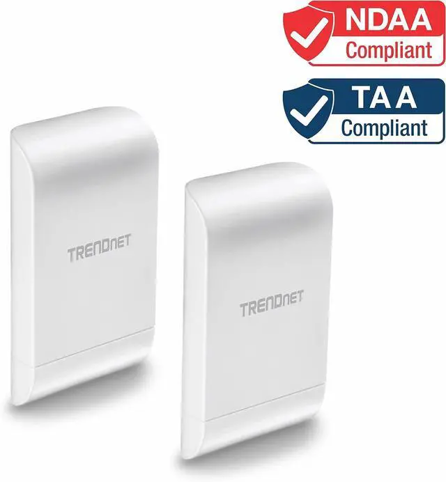 Alt view image 2 of 7 - TRENDnet 10dBi Wireless N300 Outdoor PoE Pre-configured Point-to-Point Bridge Bundle Kit, TEW-740APBO2K, 2 x Pre-configured Wireless N Access Points, IPX6 Rated Housing, Built-in 10 dBi Antennas white