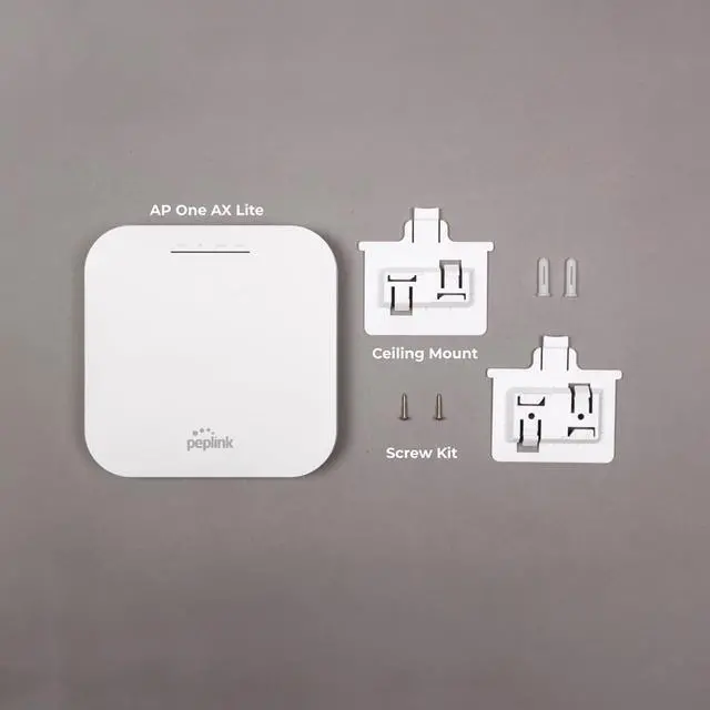 Alt view image 5 of 5 - Peplink WiFi Access Point Ethernet AP One AX Lite, 2x2 MIMO Dual-Band Wi-Fi 6, 1x1Gbps Ethernet Port, Omni Antenna, InControl Cloud Management, Seamless Integration with SD-WAN