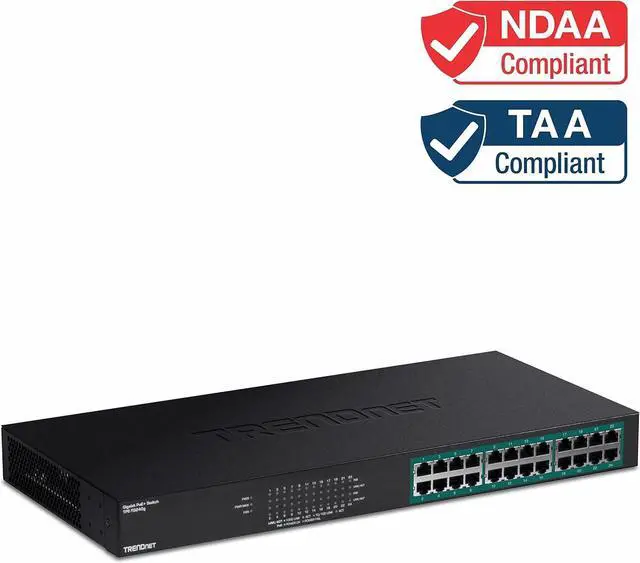 Alt view image 7 of 7 - 24-Port Gigabit PoE+ Switch, 24 x Gigabit PoE+ Ports, 370W Power Budget, 48Gbps Switch Capacity, RackMount Kit Included, Ethernet Network Switch, Metal, Lifetime Protection, Black, TPE-TG240G