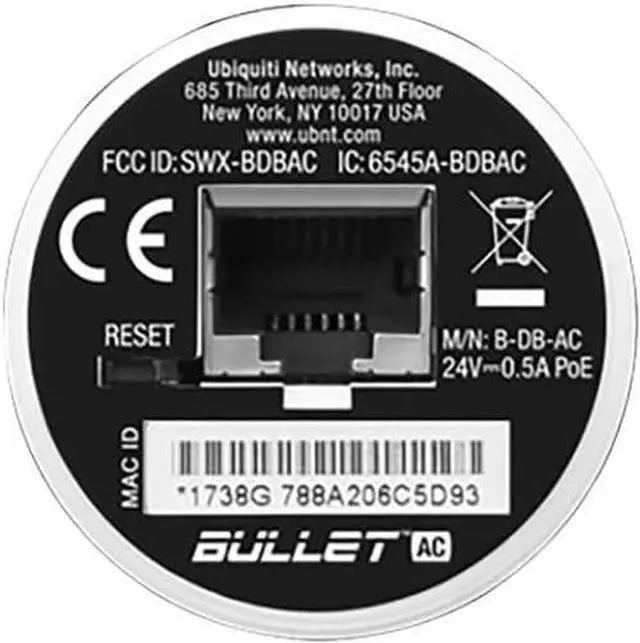 Alt view image 2 of 2 - Ubiquiti Networks BULLET DUAL-BAND AC AIRMAX