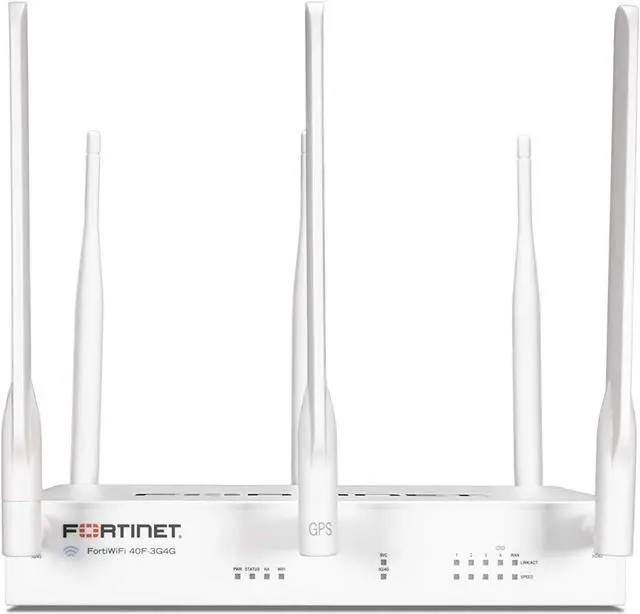 Main image of Fortinet FortiGate FWF-40F-3G4G Network Security Appliance | Secure SD-WAN, Built-in 3G/4G Modem, WiFi, Firewall, and VPN | Ideal for Remote Offices & Retail (FWF-40F-3G4G)