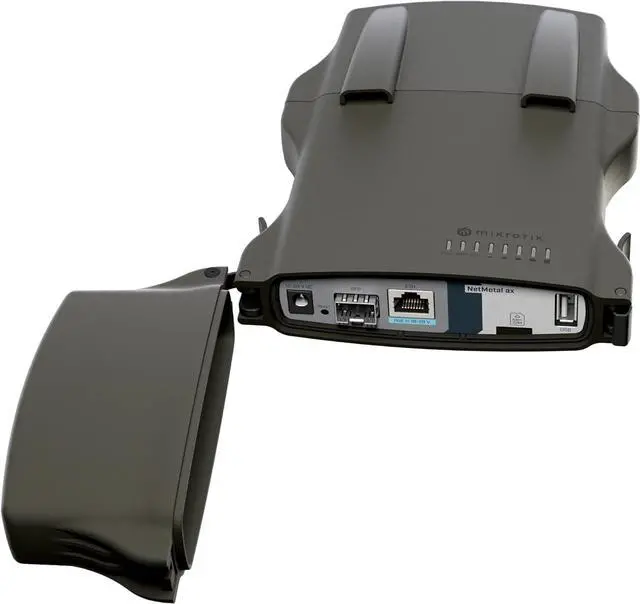 Alt view image 3 of 5 - MikroTik NetMetal ax Noir L23UGSR-5HaxD2HaxD-NM-US, Dual-Core ARM CPU, Gigabit Ethernet, 2.5G SFP Fiber US Version