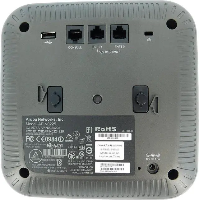 Alt view image 6 of 7 - Aruba Networks Instant IAP-225 IEEE 802.11ac 1.27 Gbps Wireless Access Point - ISM Band - UNII Band - IAP-225-US