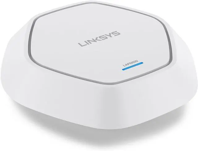 Main image of Linksys LAPN600: Wireless Business Access Point, Wi-Fi, Dual Band 2.4 + 5 GHz N600, PoE, Range Extension via WDS and Workgroup Bridge (White)